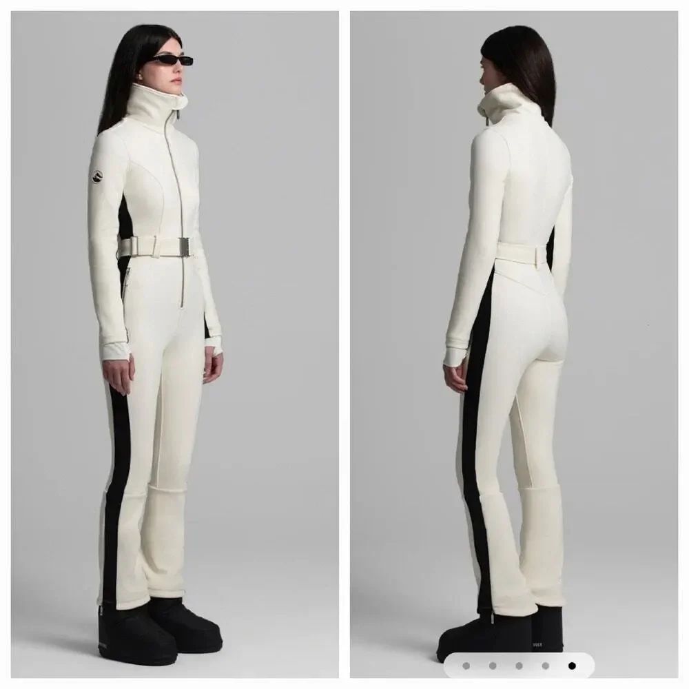 CORDOVA Over-The-Boot Ski Jumpsuit Cloud Dancer White/Black XL